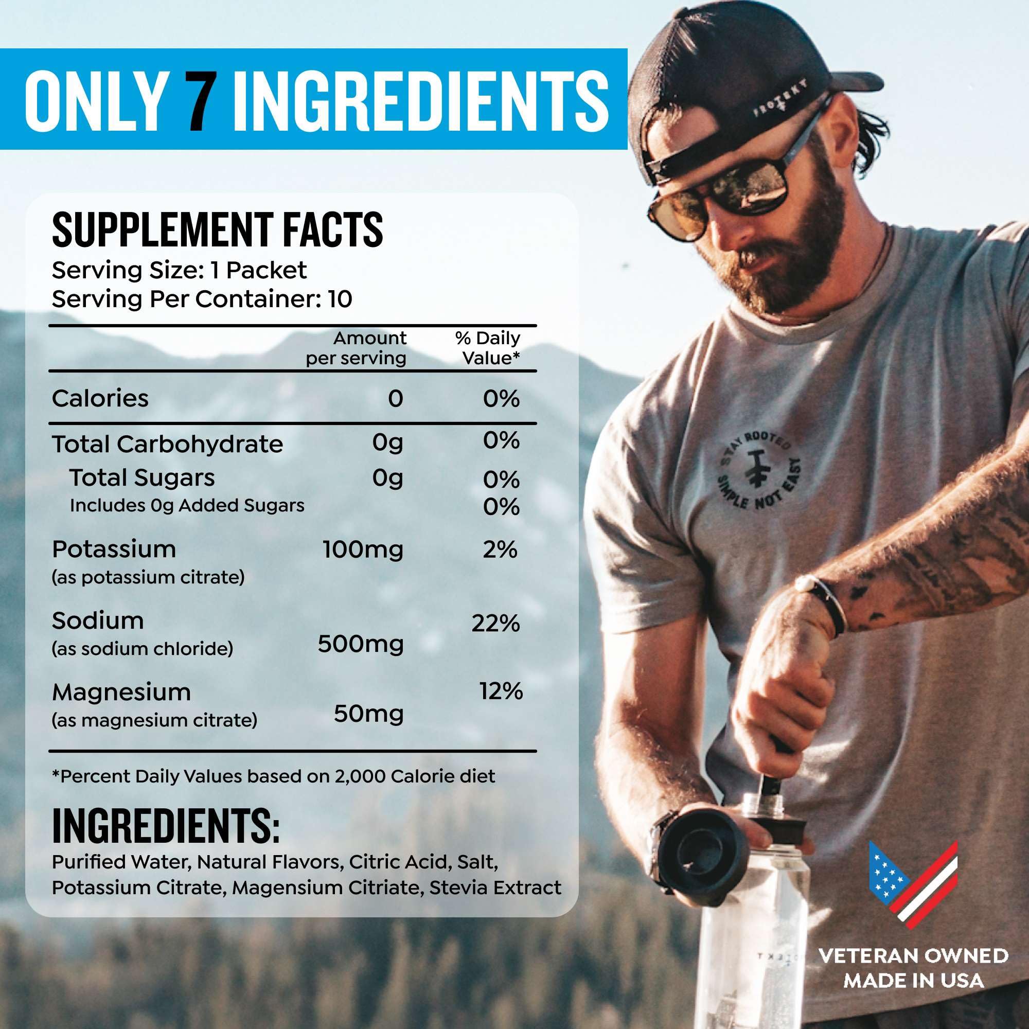 PROTEKT Raspberry Electrolyte Packet in a glass showing hydration.
