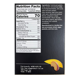 ProtiFit Peach Mango single-serving pouch for convenient on-the-go nutrition.