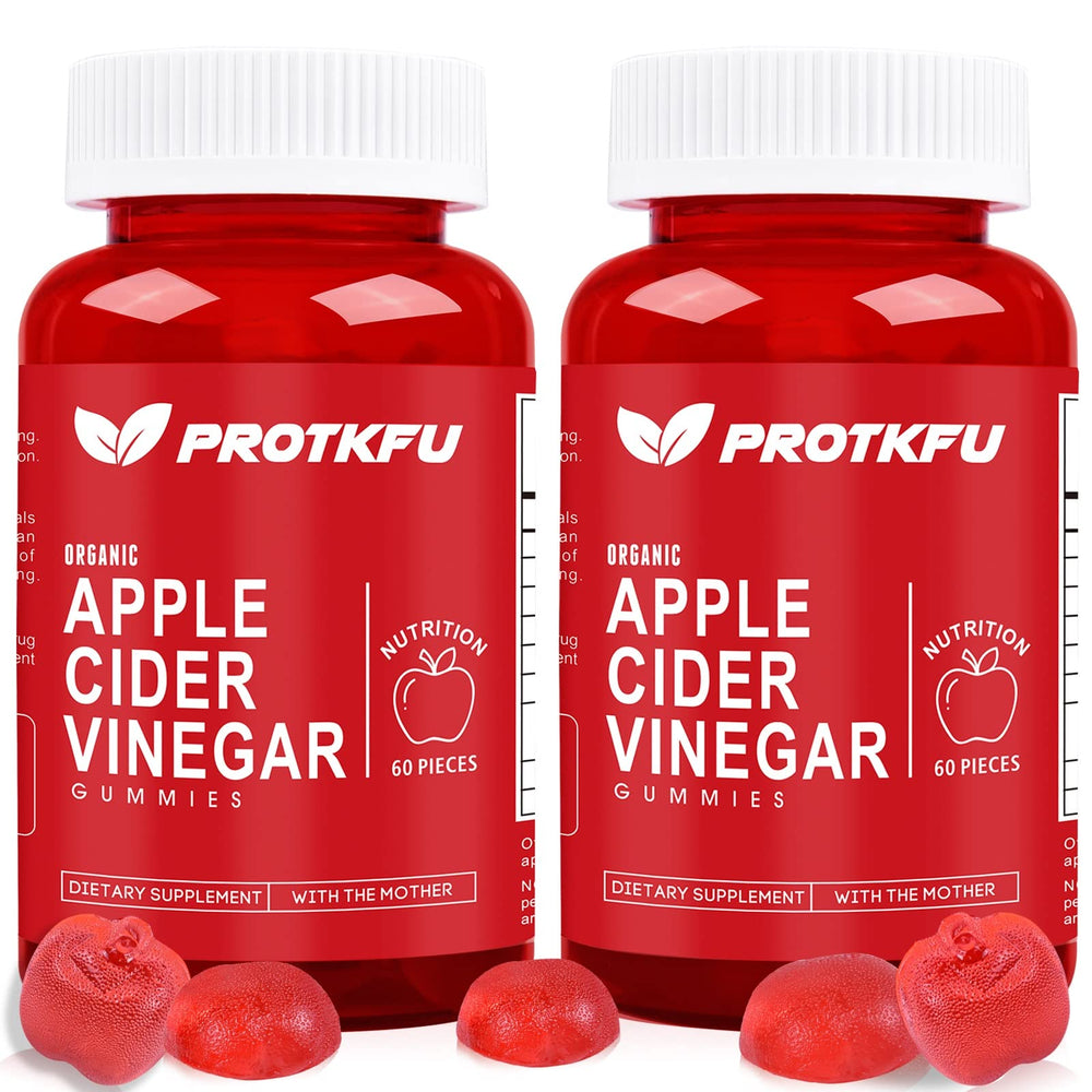 ProTKFU Apple Cider Vinegar Gummies bottle front for daily detox support.