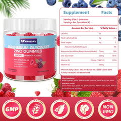 ProTKFU Magnesium Glycinate Gummies close-up highlighting berry flavor and vegan-friendly formula