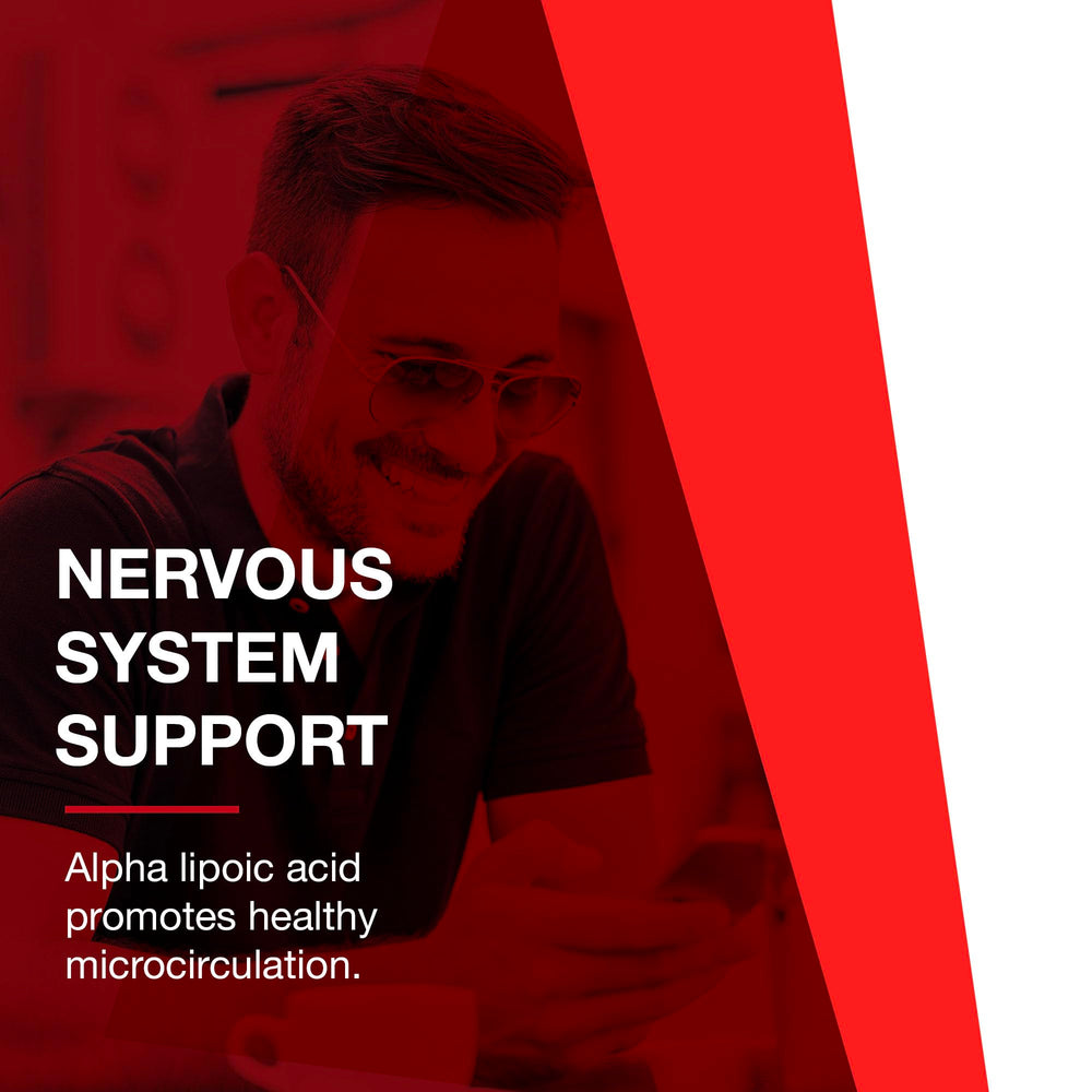 GMP seal on PROTOCOL FOR LIFE BALANCE Alpha-Lipoic Acid communicates quality manufacturing