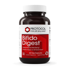 PROTOCOL FOR LIFE BALANCE Bifido Digest bottle shows probiotic potency for GI support