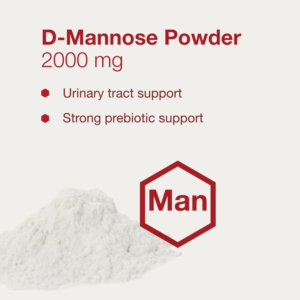 Closeup of Protocol For Life Balance D Mannose powder jar