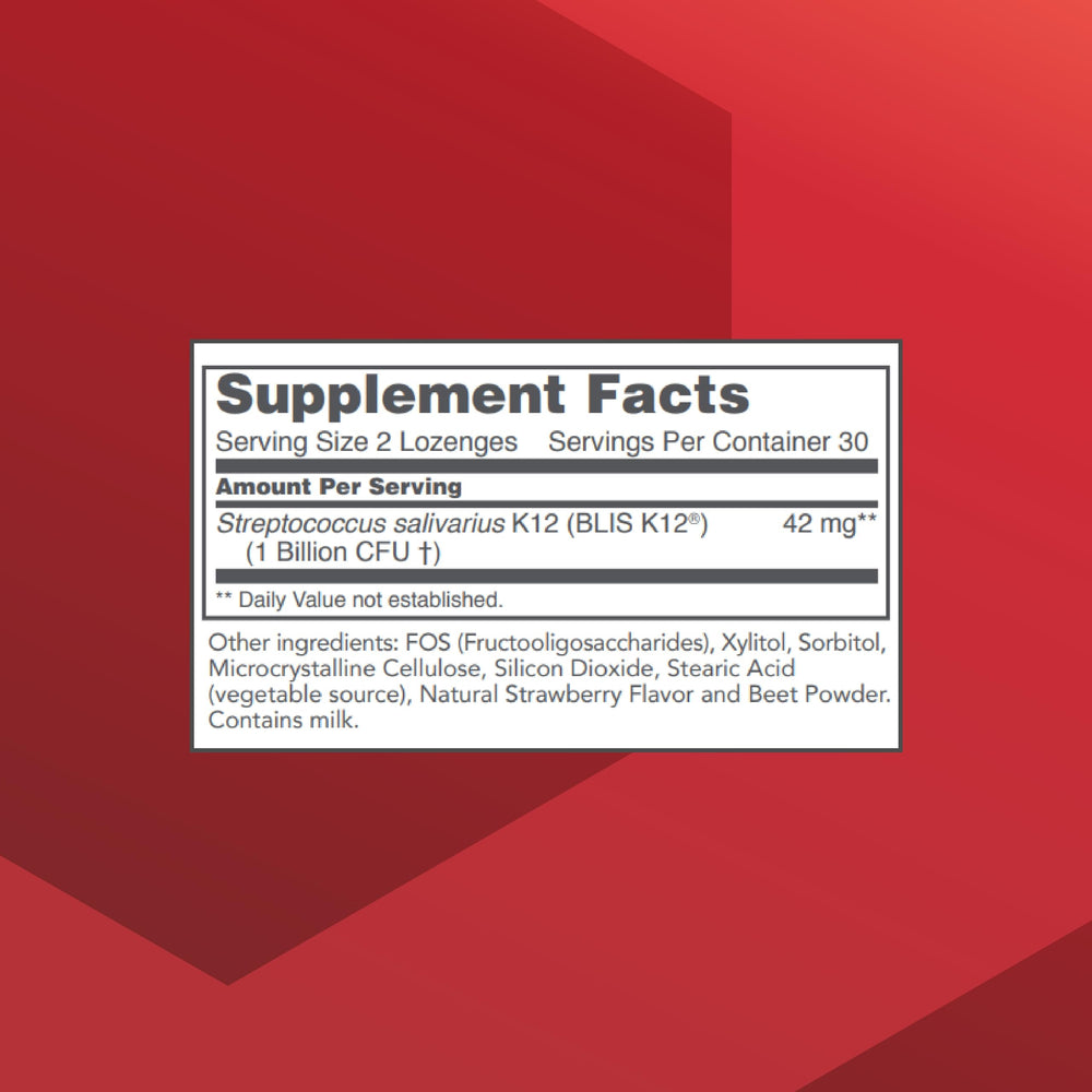 Protocol for Life Balance E.N.T. Biotic bottle side shows 1B CFU per serving