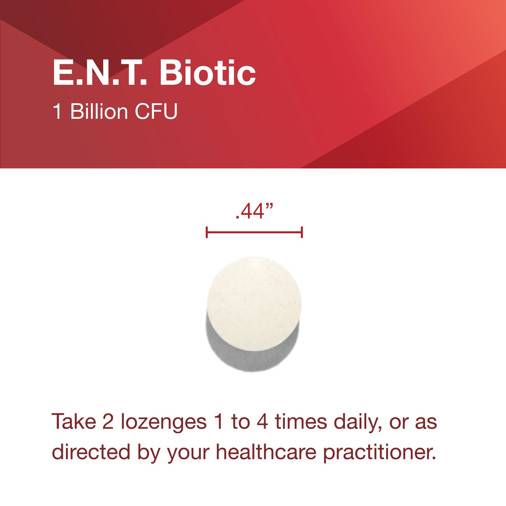 Protocol for Life Balance E.N.T. Biotic health icons illustrate potential oral and immune benefits