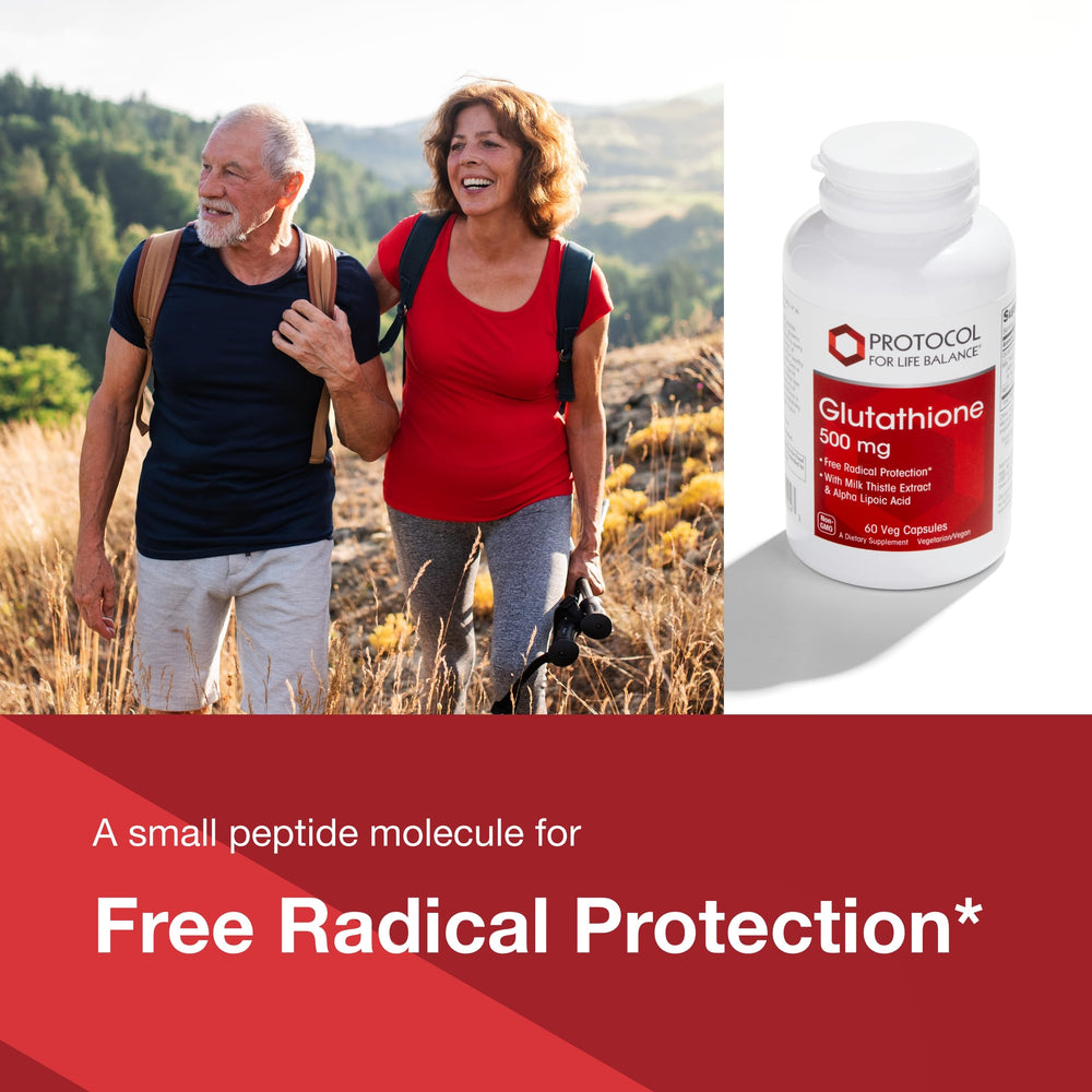 Protocol for Life Balance Glutathione ingredients pack shot with milk thistle