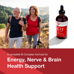 PROTOCOL FOR LIFE BALANCE Liquid B-12 nutrition label highlights the broad B‑vitamin blend.