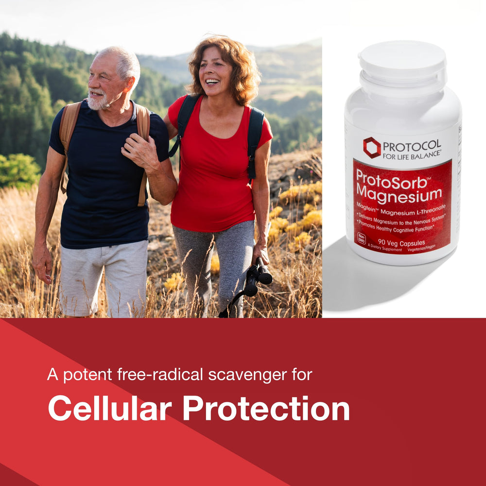 PROTOCOL FOR LIFE BALANCE Magtein label close-up emphasizing brain support ingredient