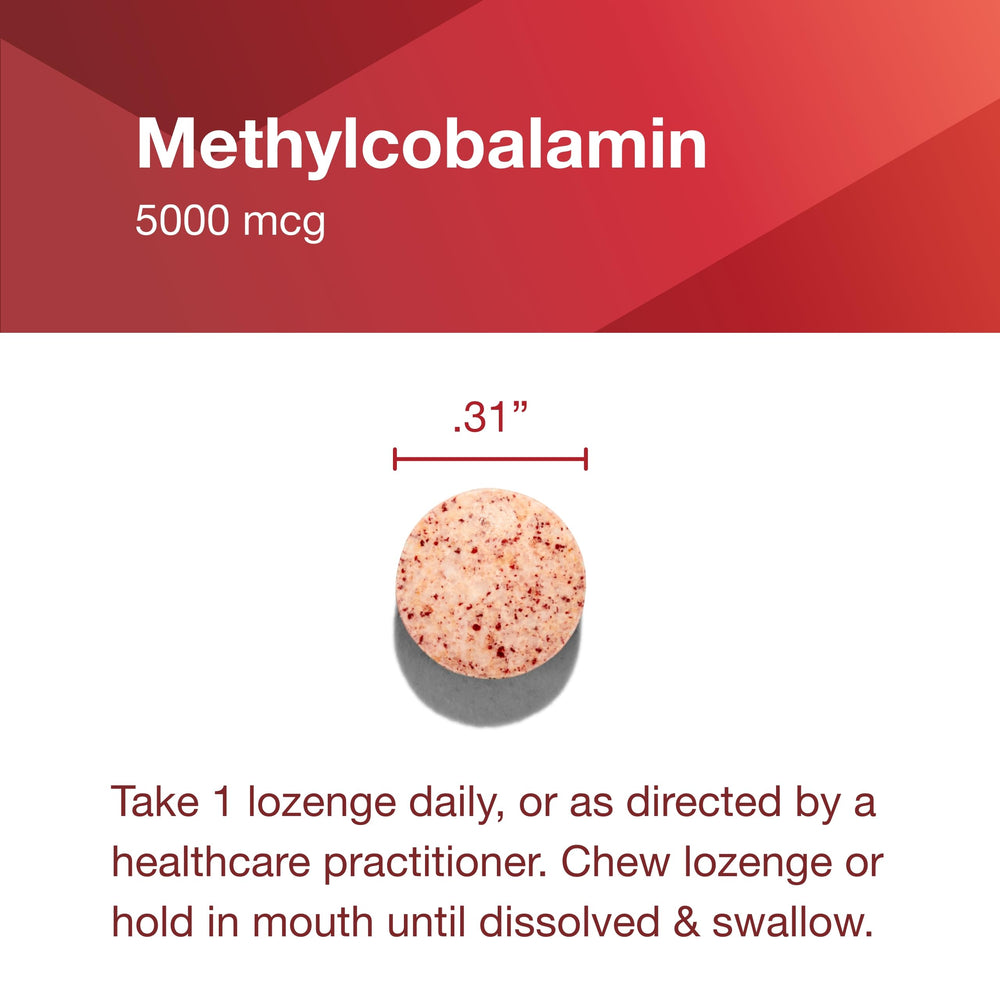 Lozenge dissolving on tongue with Protocol for Life Balance branding