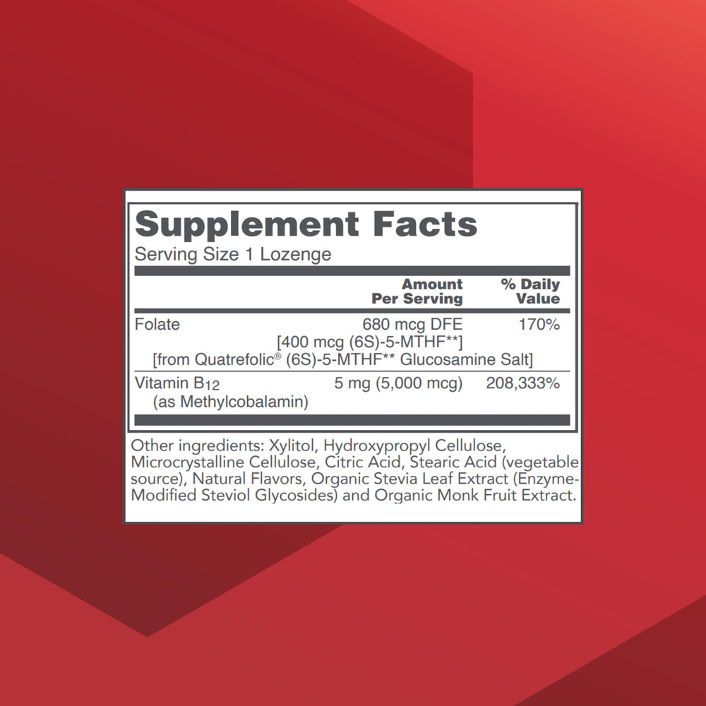 Protocol for Life Balance Methyl B12 label highlights vegan, kosher, halal certifications