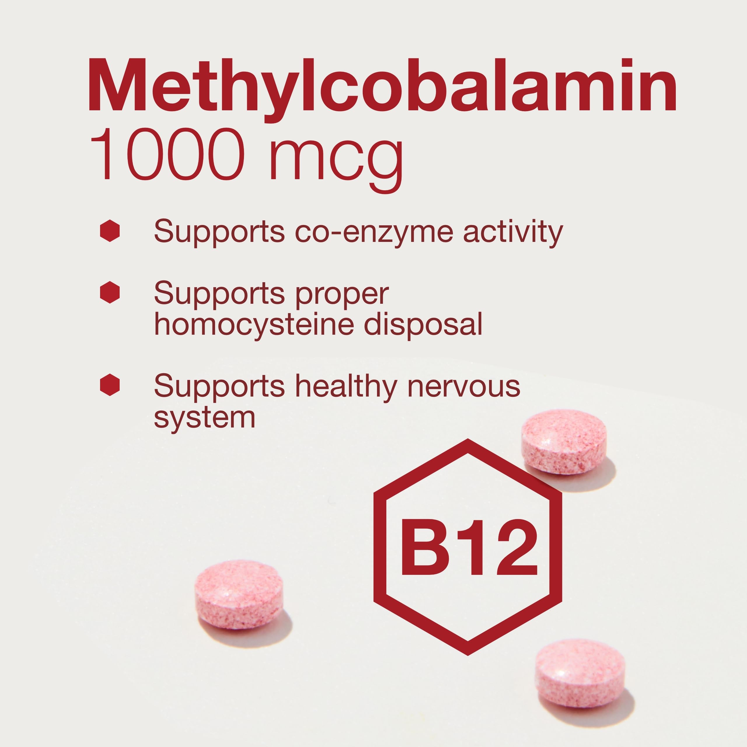 Front packaging view of Protocol For Life Balance Methyl B12 lozenges