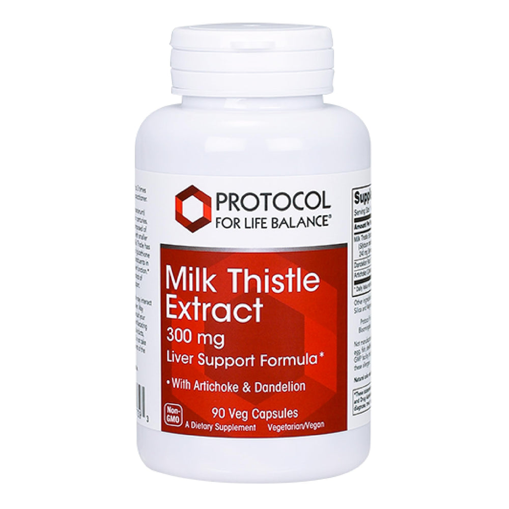 PROTOCOL FOR LIFE BALANCE Milk Thistle 300 mg bottle supports daily liver routines.