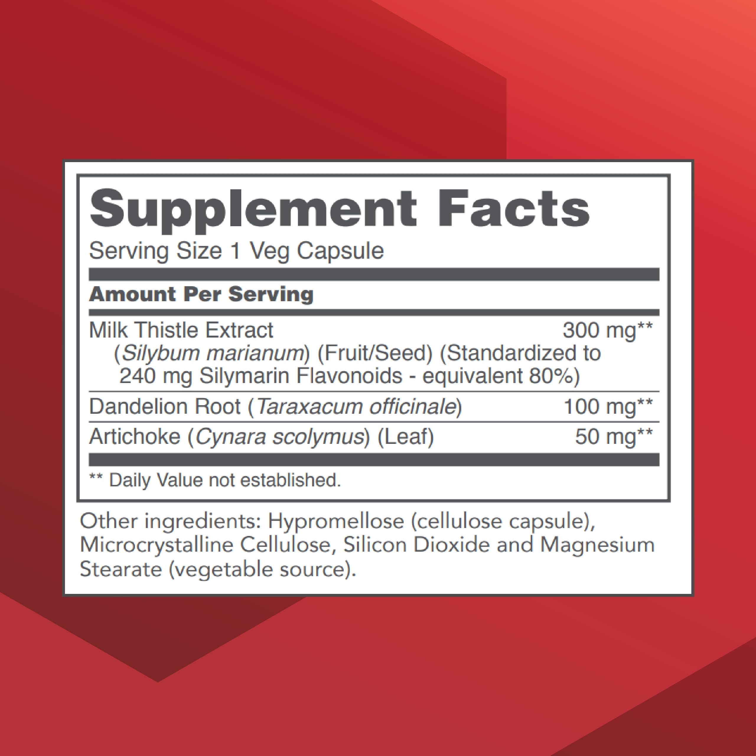 PROTOCOL FOR LIFE BALANCE Milk Thistle capsules, close-up, ideal for a daily wellness routine.