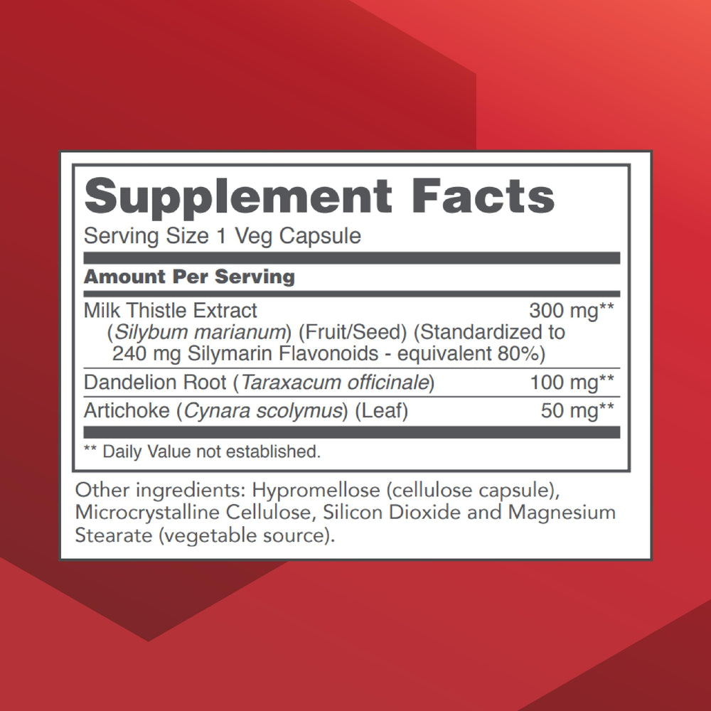 PROTOCOL FOR LIFE BALANCE Milk Thistle capsules, close-up, ideal for a daily wellness routine.