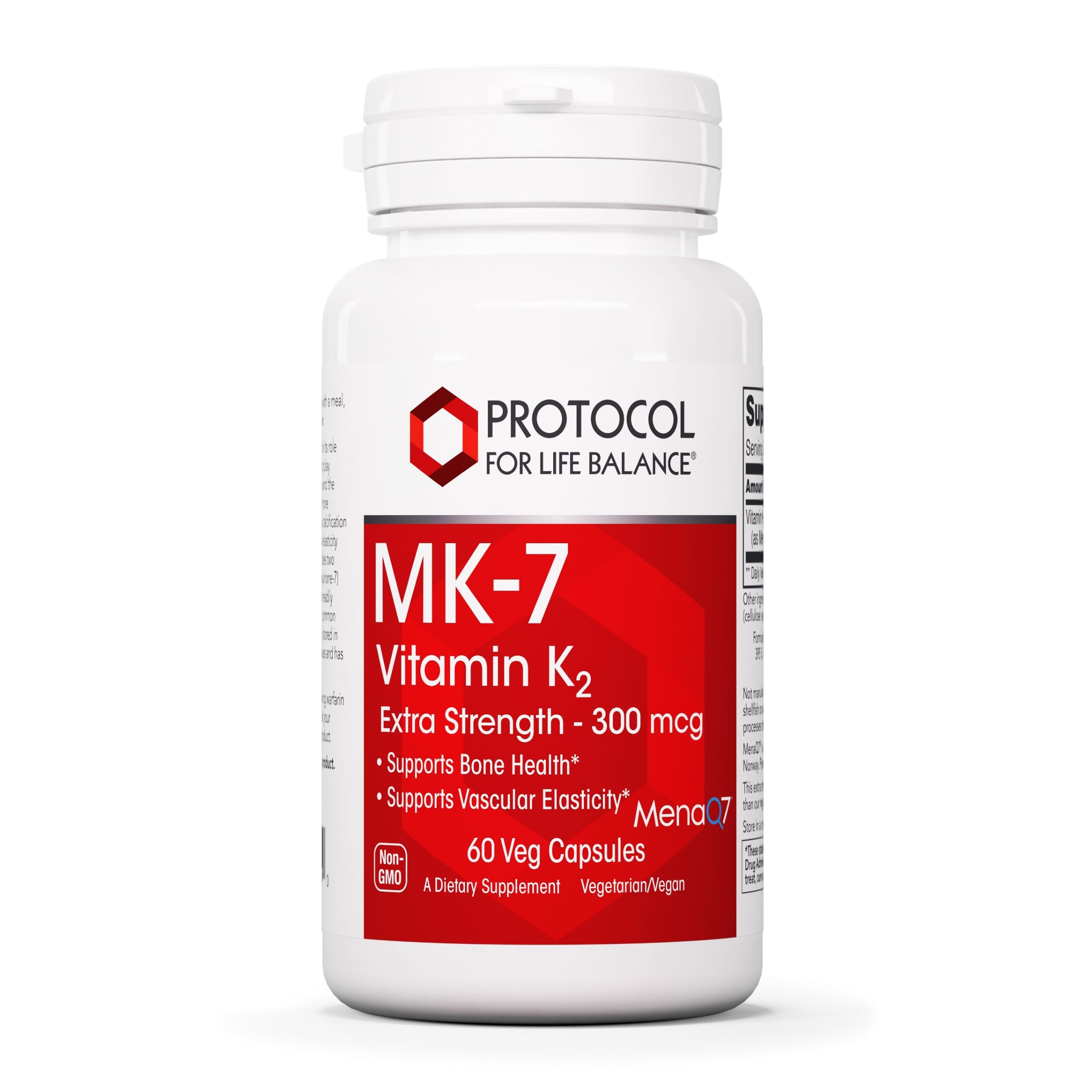 Protocol for Life Balance MK-7 bottle – premium vitamin K2 supplement for daily bone support.
