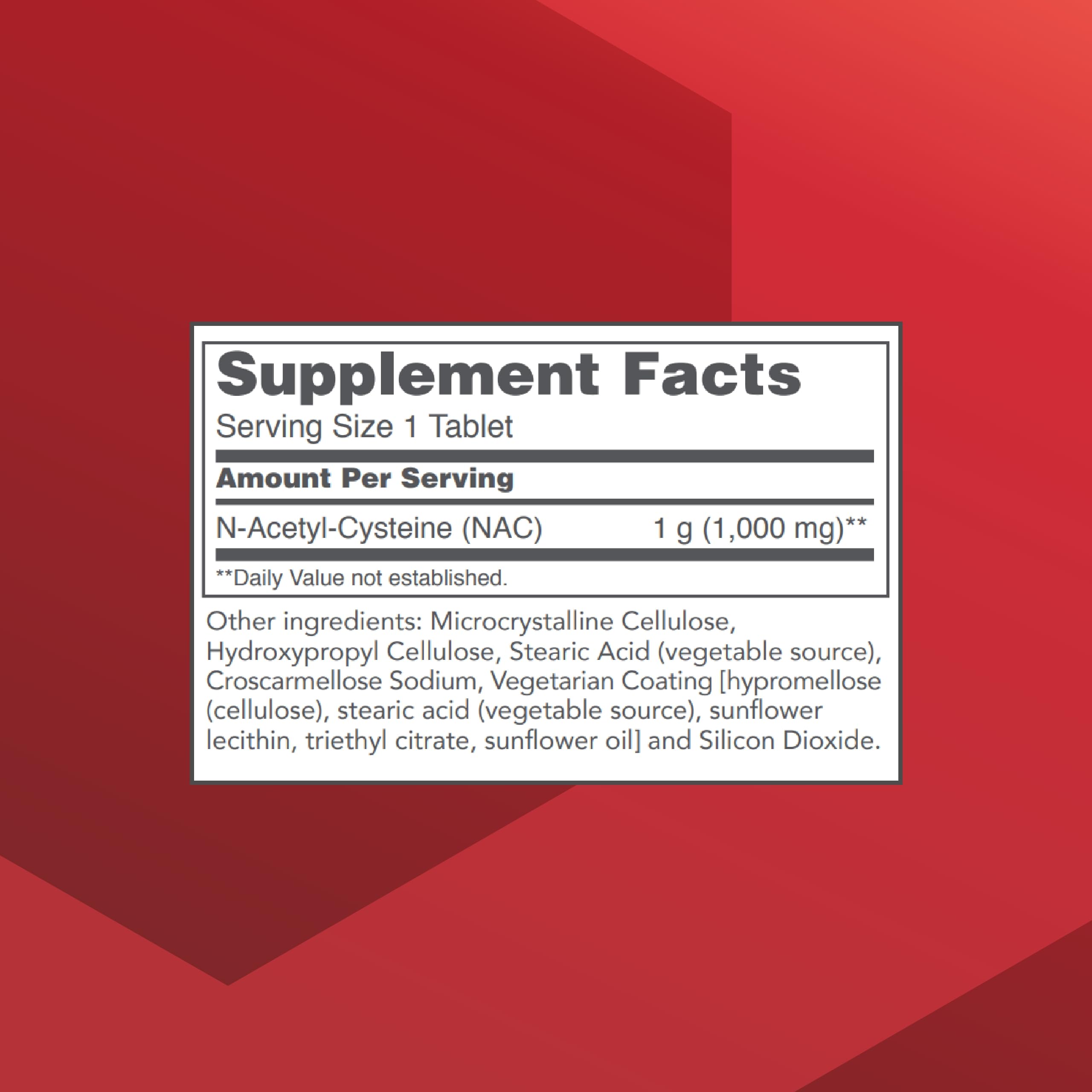 NAC 1000mg capsules next to bottle highlighting respiratory support potential
