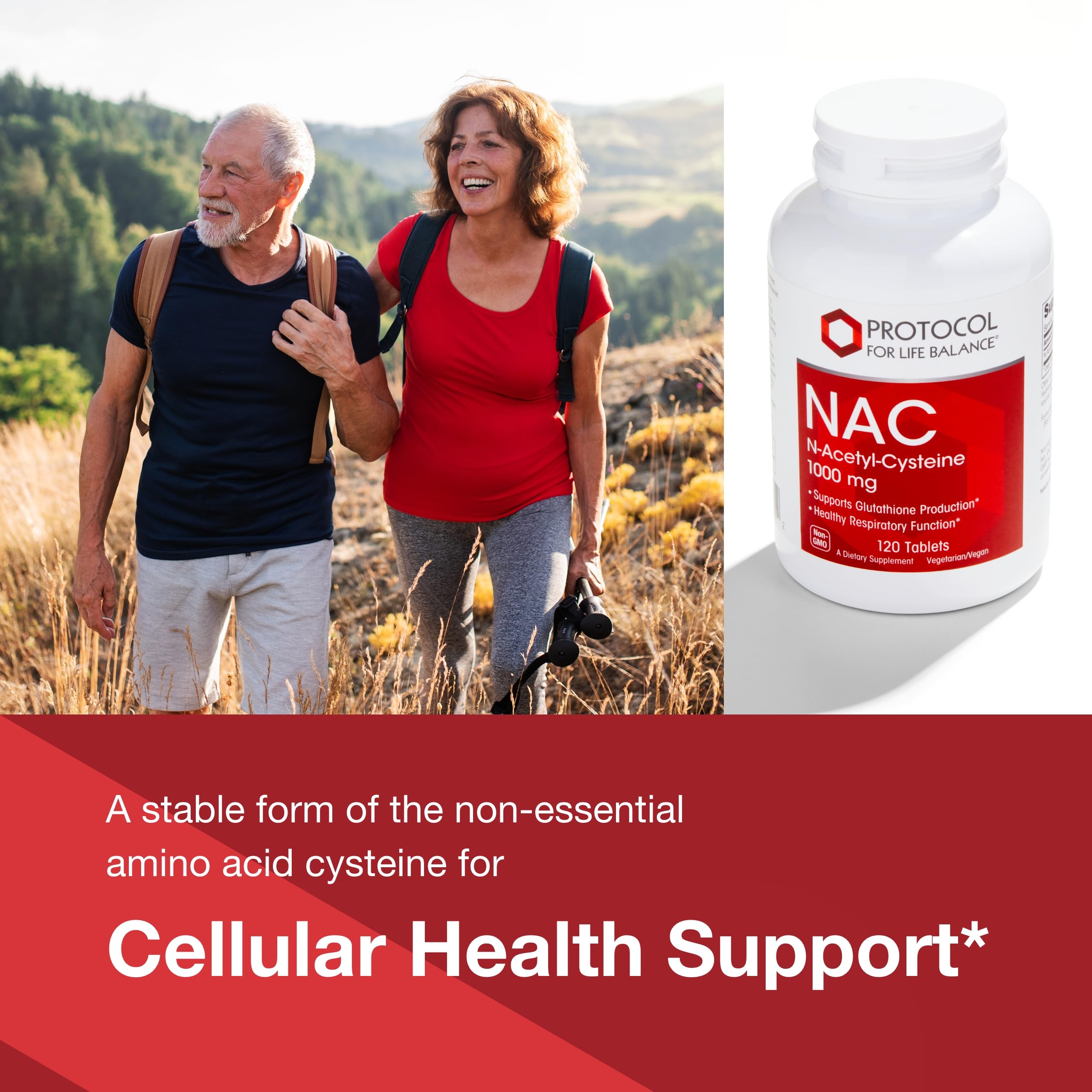 NAC bottle label details showcasing gluten-free and vegan attributes