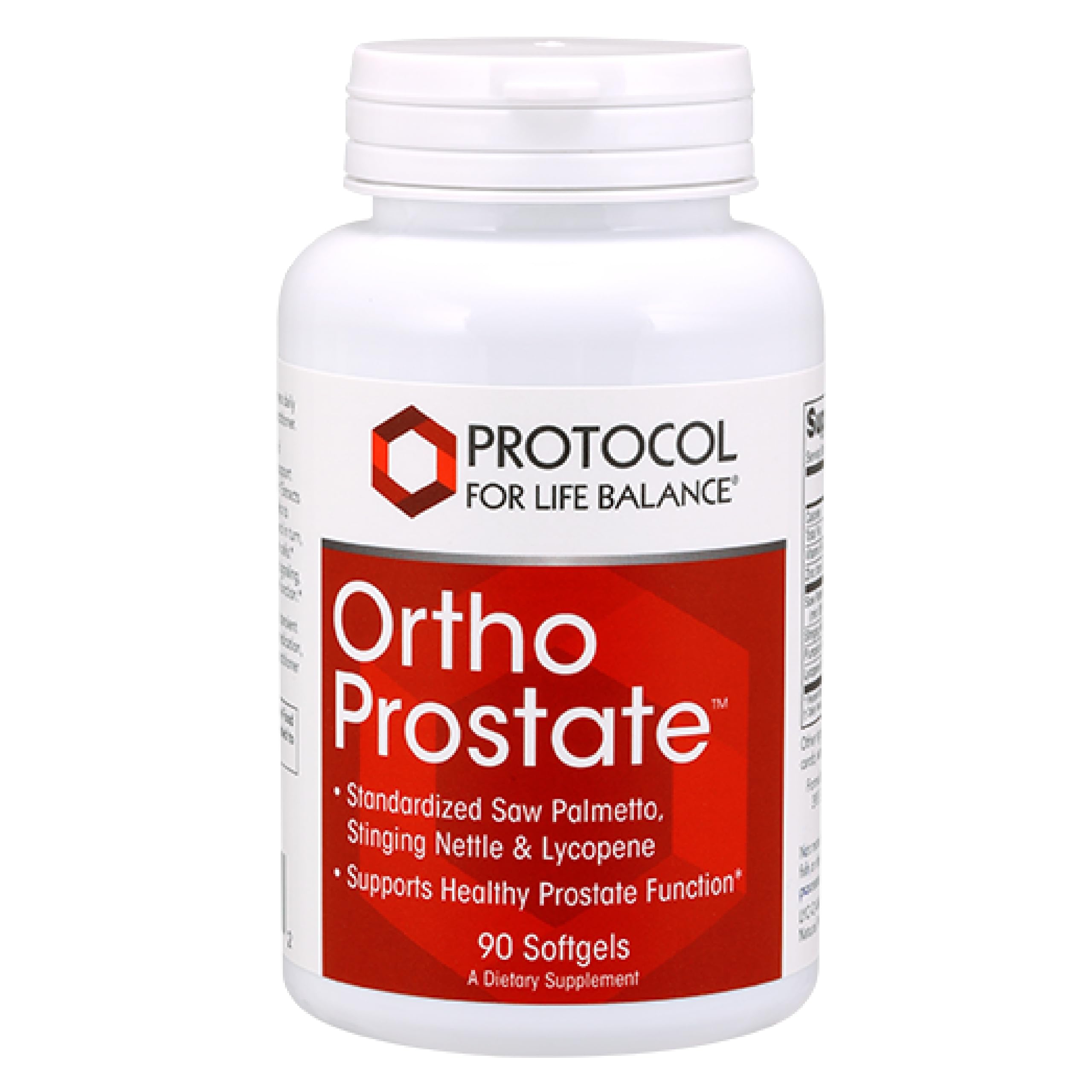 Protocol For Life Balance Ortho Prostate softgels bottle front for daily support.
