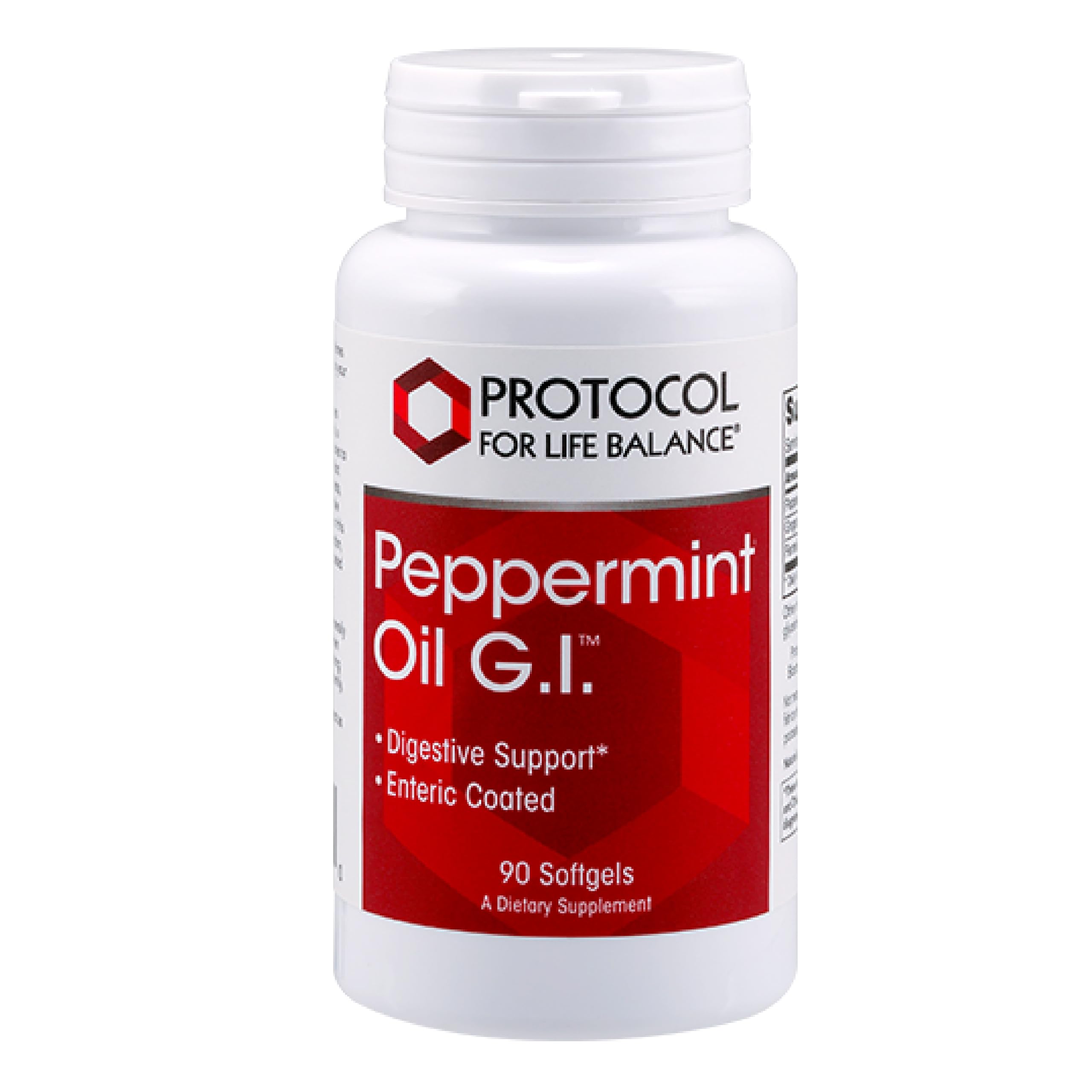 PROTOCOL FOR LIFE BALANCE Peppermint G.I. bottle with enteric-coated softgels for digestion