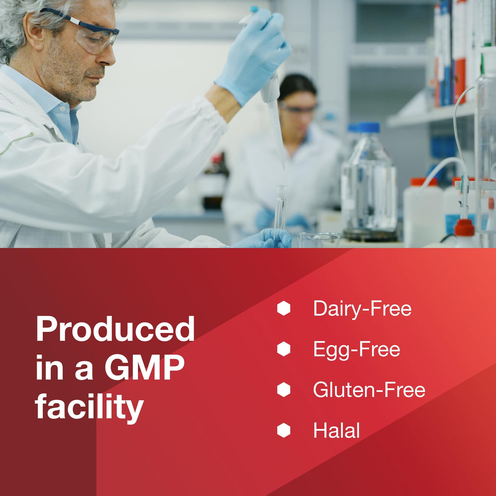 Halal and dairy-free icon beside Prostate-B label.