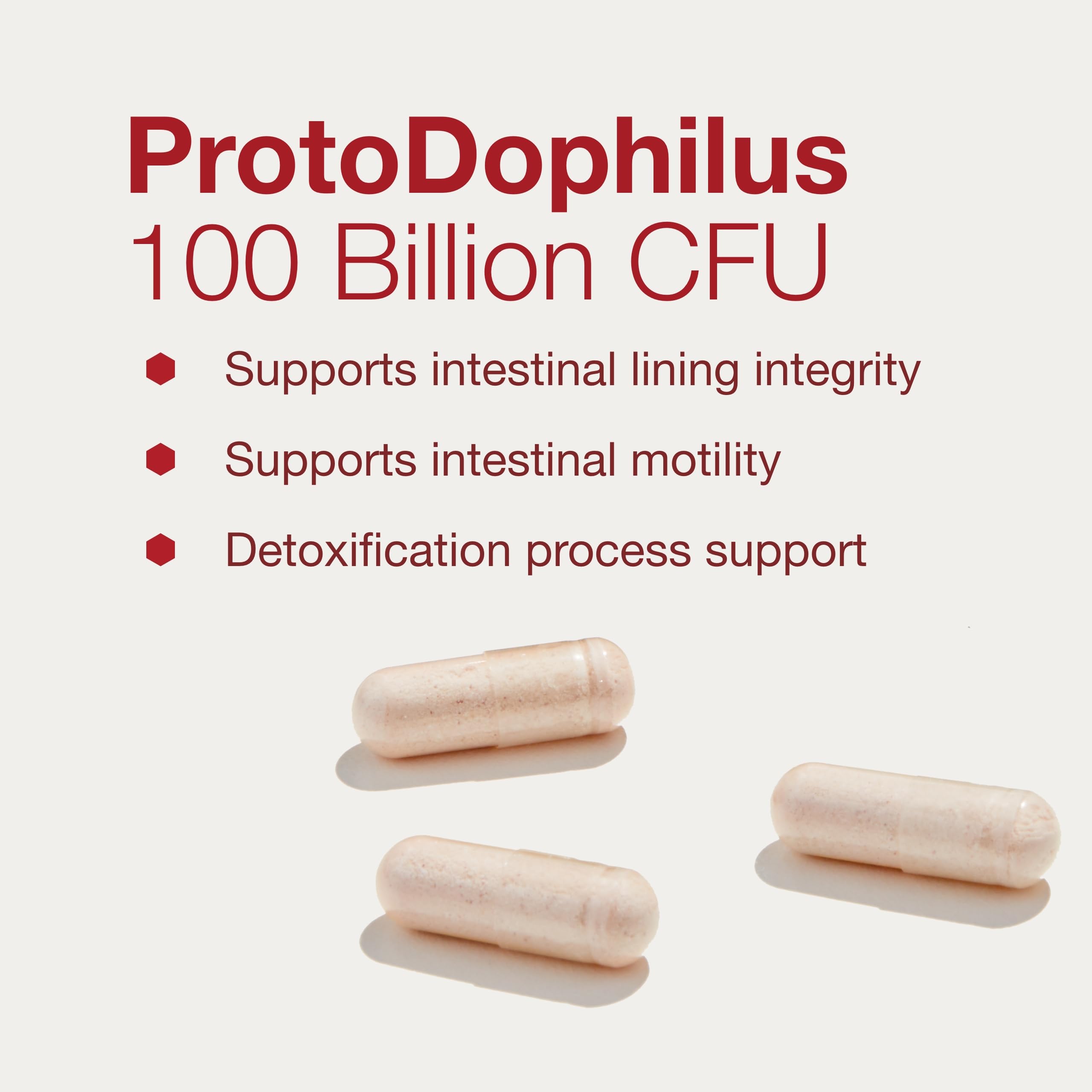 Proto Dophilus packaging box communicates detox support and natural wellness.