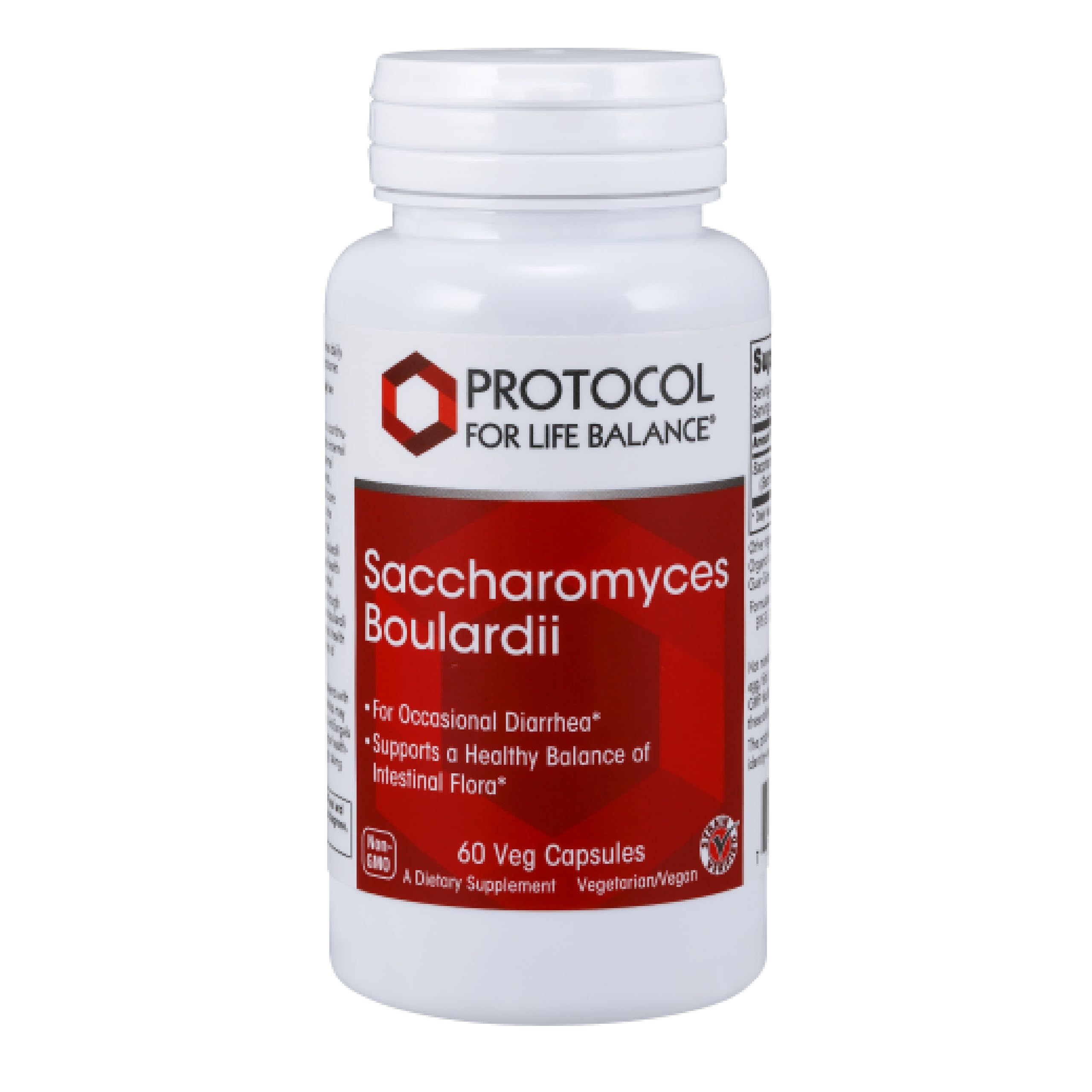 PROTOCOL FOR LIFE BALANCE Saccharomyces boulardii bottle for daily gut health support
