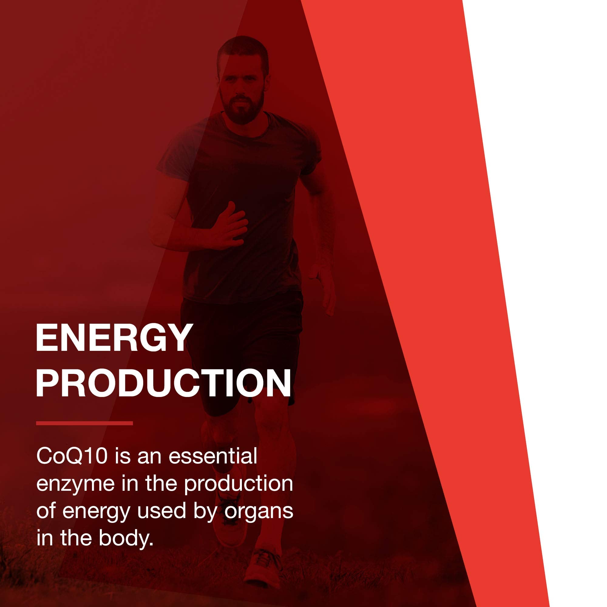 Closeup of ubiquinol softgels emphasizes golden capsules for easy energy support.