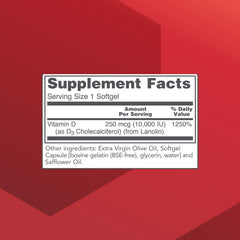 PROTOCOL FOR LIFE BALANCE Vitamin D3 softgels closeup shows daily wellness capsules.