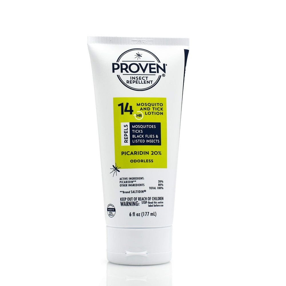 Proven Insect Repellent Lotion bottle shown for outdoor protection