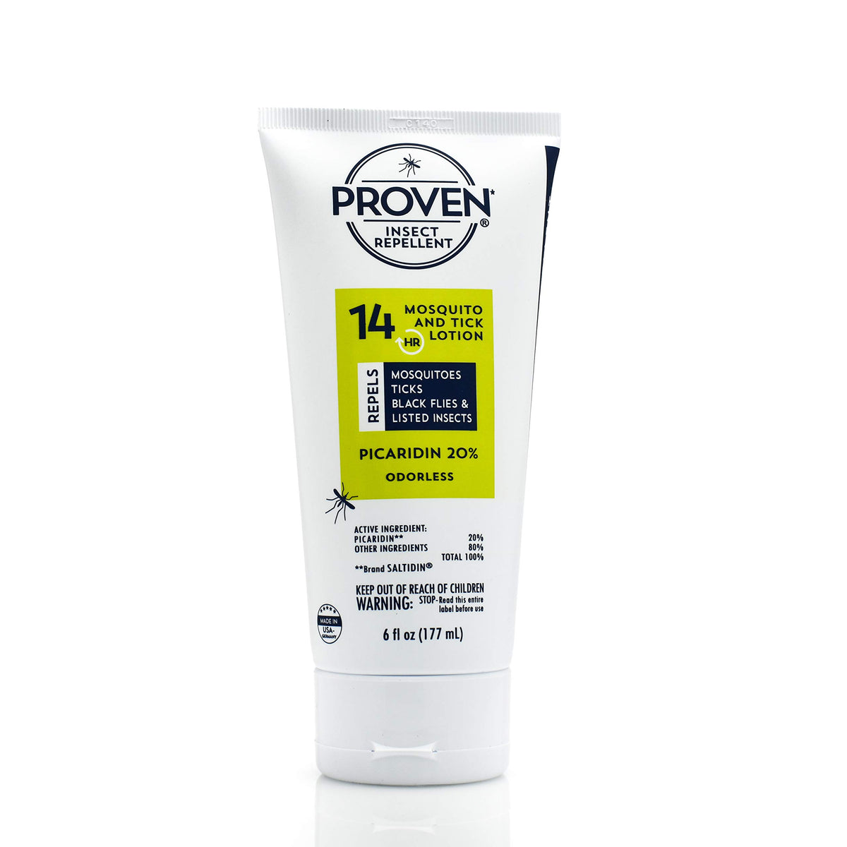 Proven Insect Repellent Lotion bottle shown for outdoor protection