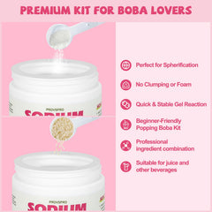 Provspro calcium lactate bottle for firm pearl shaping