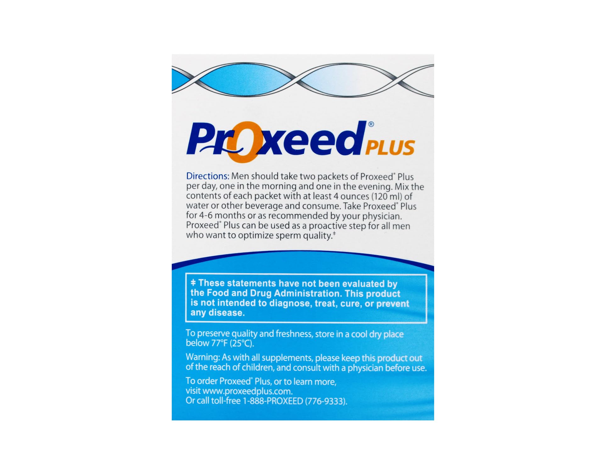 Proxeed Plus 30 dosage spoon demonstrates convenient measuring for daily use.