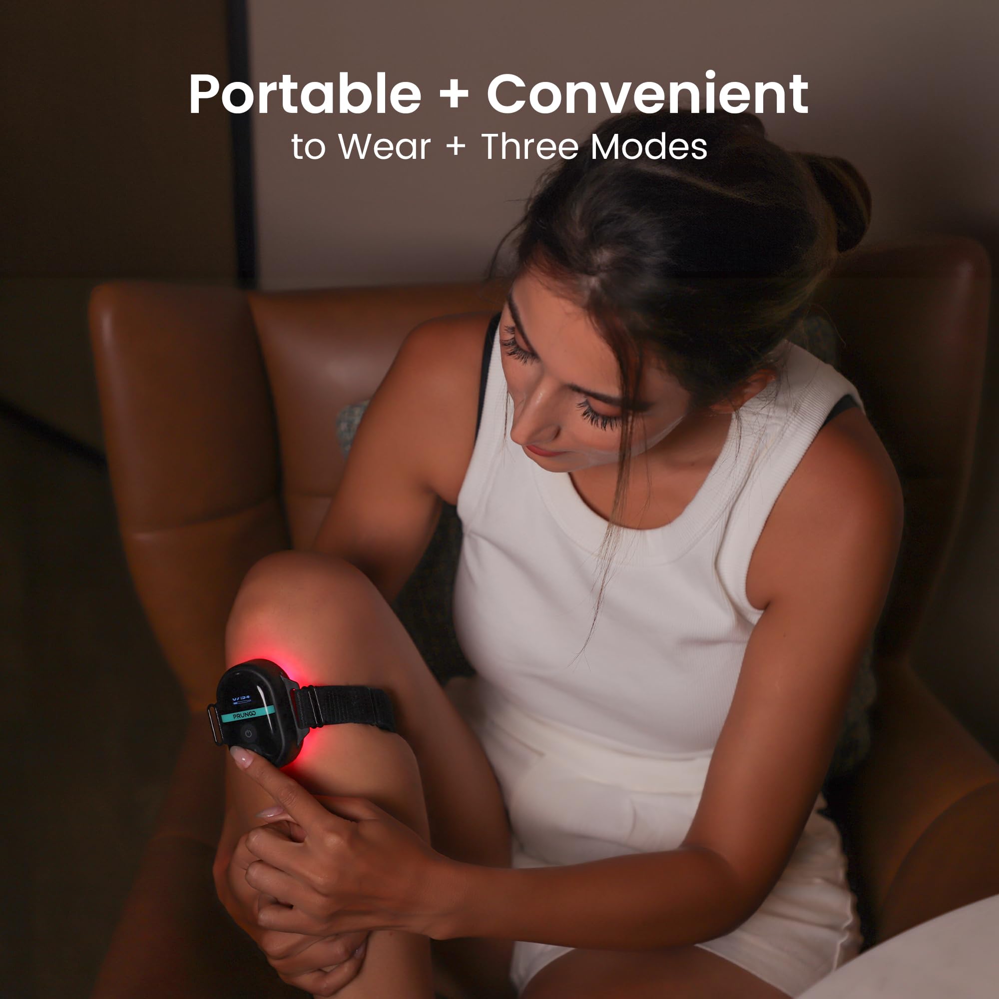 PrunGo strong mode therapy for deeper joint comfort.