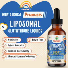 Prunucis liposomal glutathione liquid with vitamin C boosts the antioxidant blend.