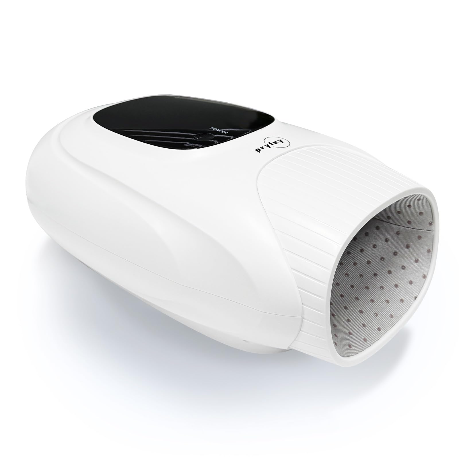 Therapy session setup with Pryfey massager, emphasizing hand fatigue relief.