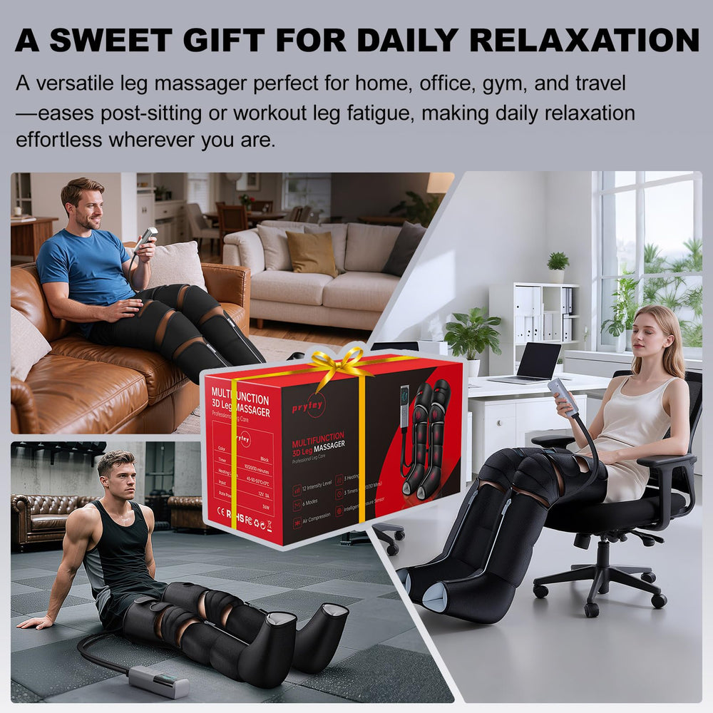 Pryfey leg massager durable waterproof nylon with reinforced seams.
