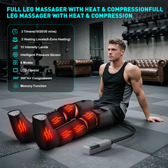Pryfey leg massager with zippered cuffs for quick, secure fit.