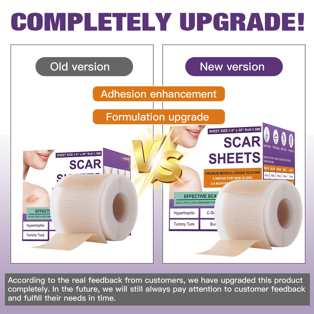 Psecici cut-to-fit scar sheets adapt to any scar shape with ease.