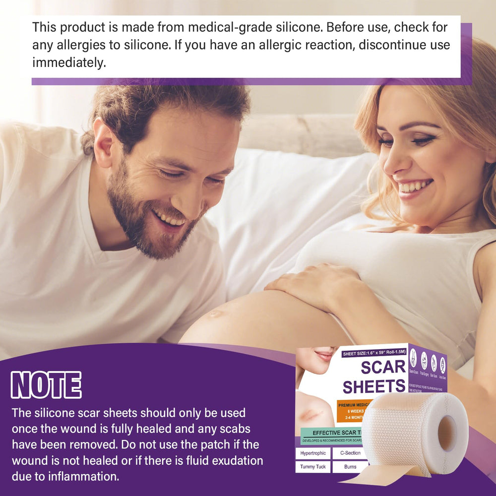 Psecici scar sheets worn around surgical areas may help redness.