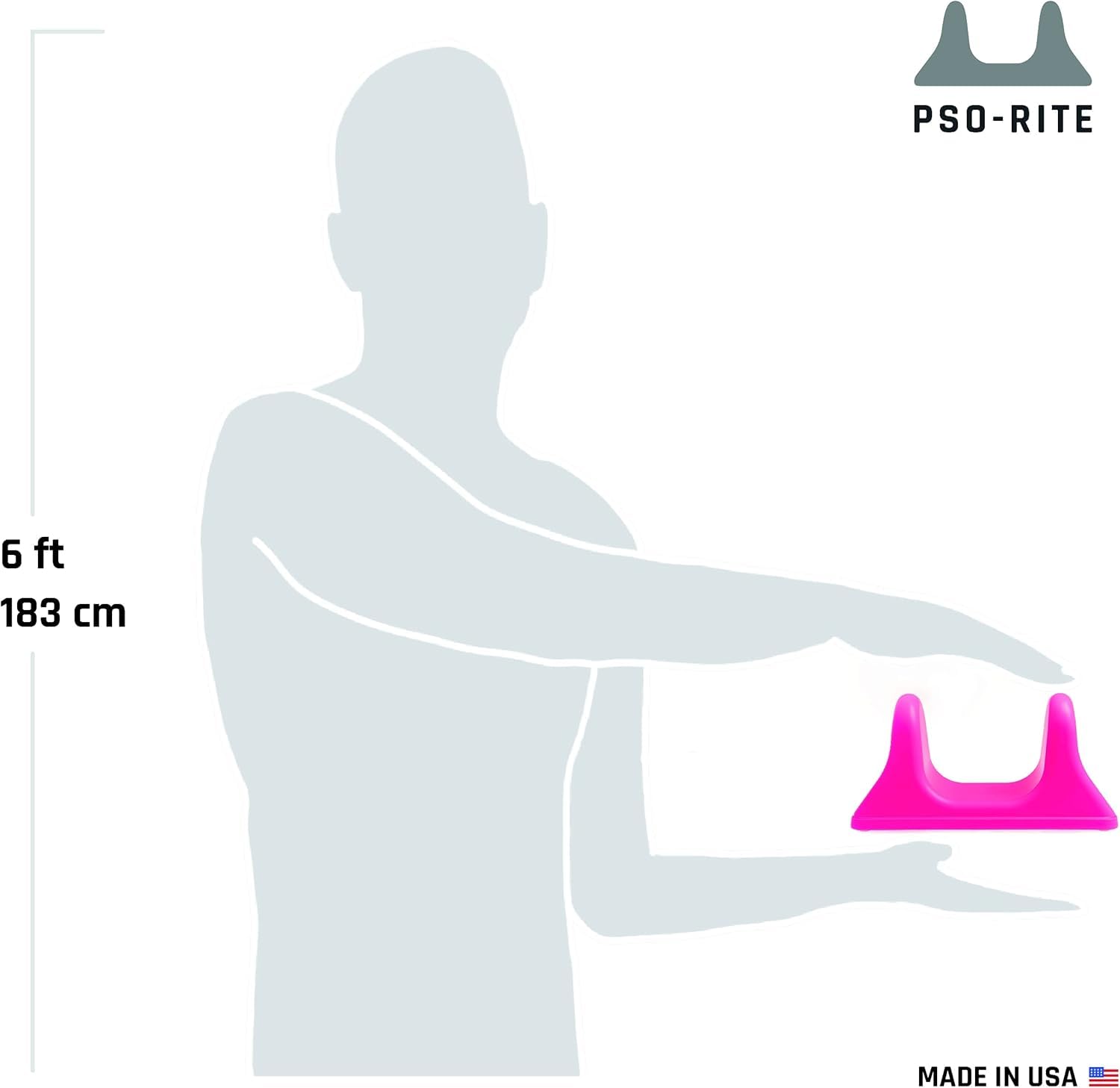 PSO-RITE USA-made device with patented design.