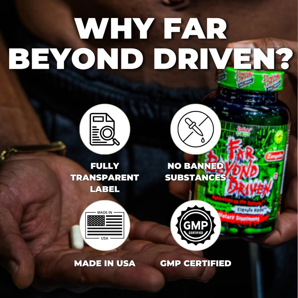 Psycho Pharma Far Beyond Driven desk work session emphasizing focused productivity
