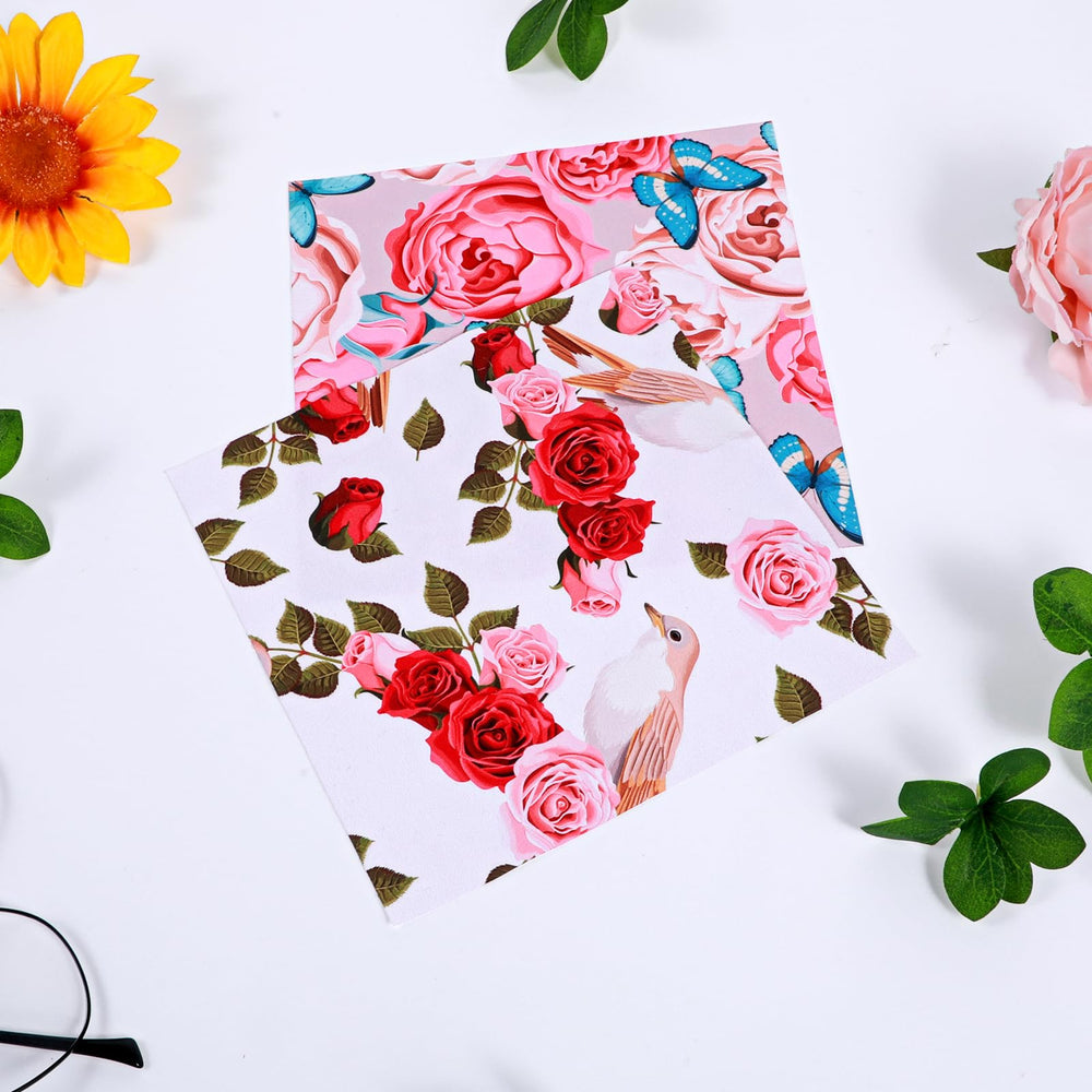Ptwola elegant flower design cloth brightens daily tasks while cleaning.