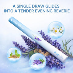 PUFFIAIR melatonin diffuser tip showing quick relaxation opportunities.