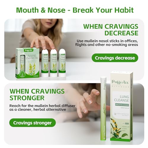 Puffiair Nasal Sticks Easy Breathing for instant congestion relief on the go.