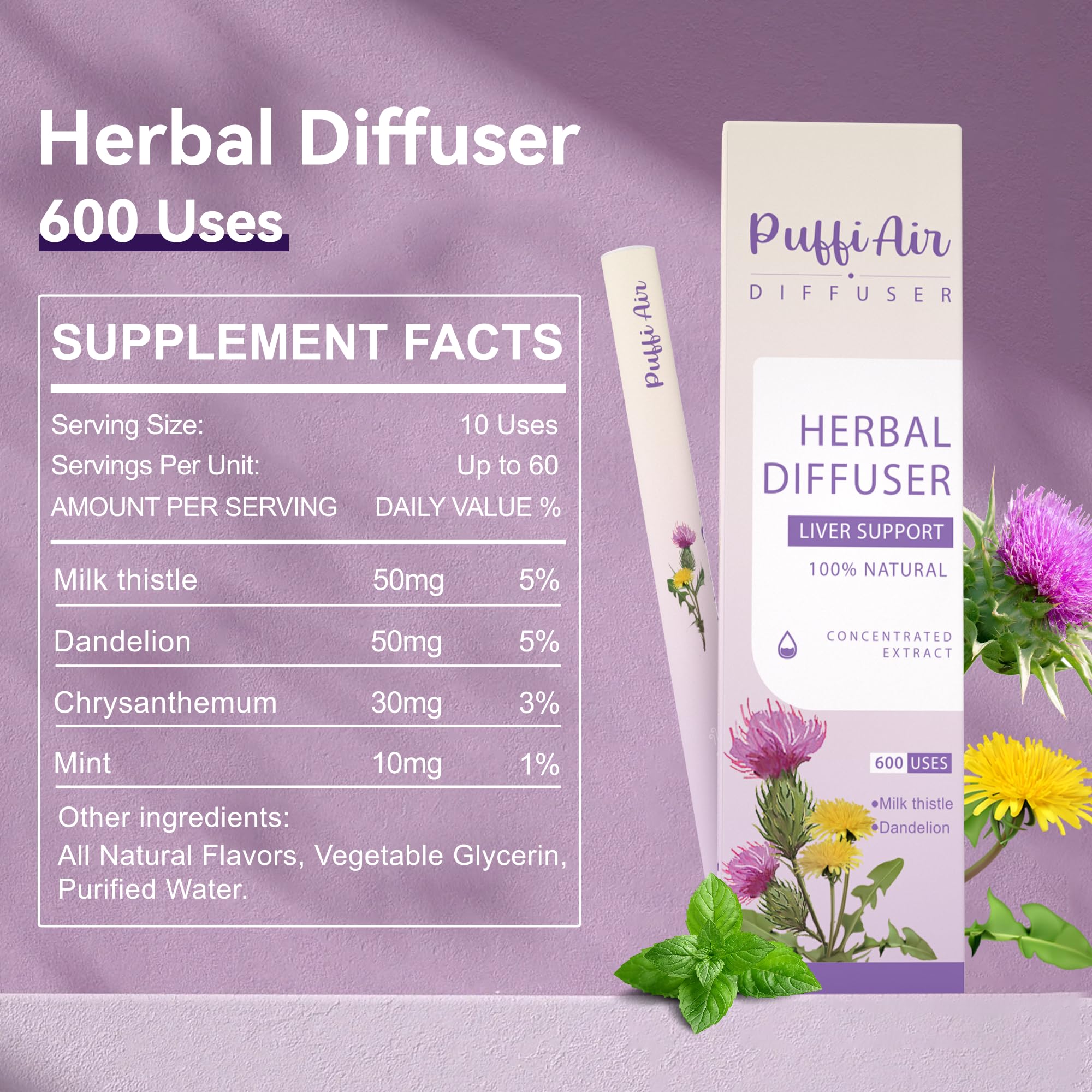 PUFFIAIR daily reset set in green purple inspires mindful rituals