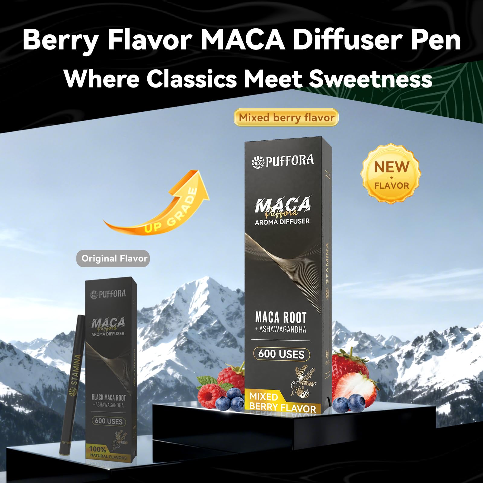 Puffora Diffuser Pen discreet design fits into your routine for anytime use.