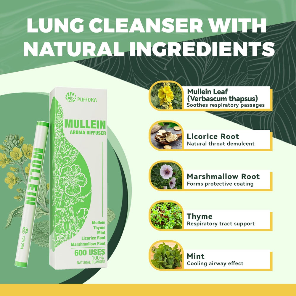 Puffora packaging and label emphasizes plant-based ingredients.