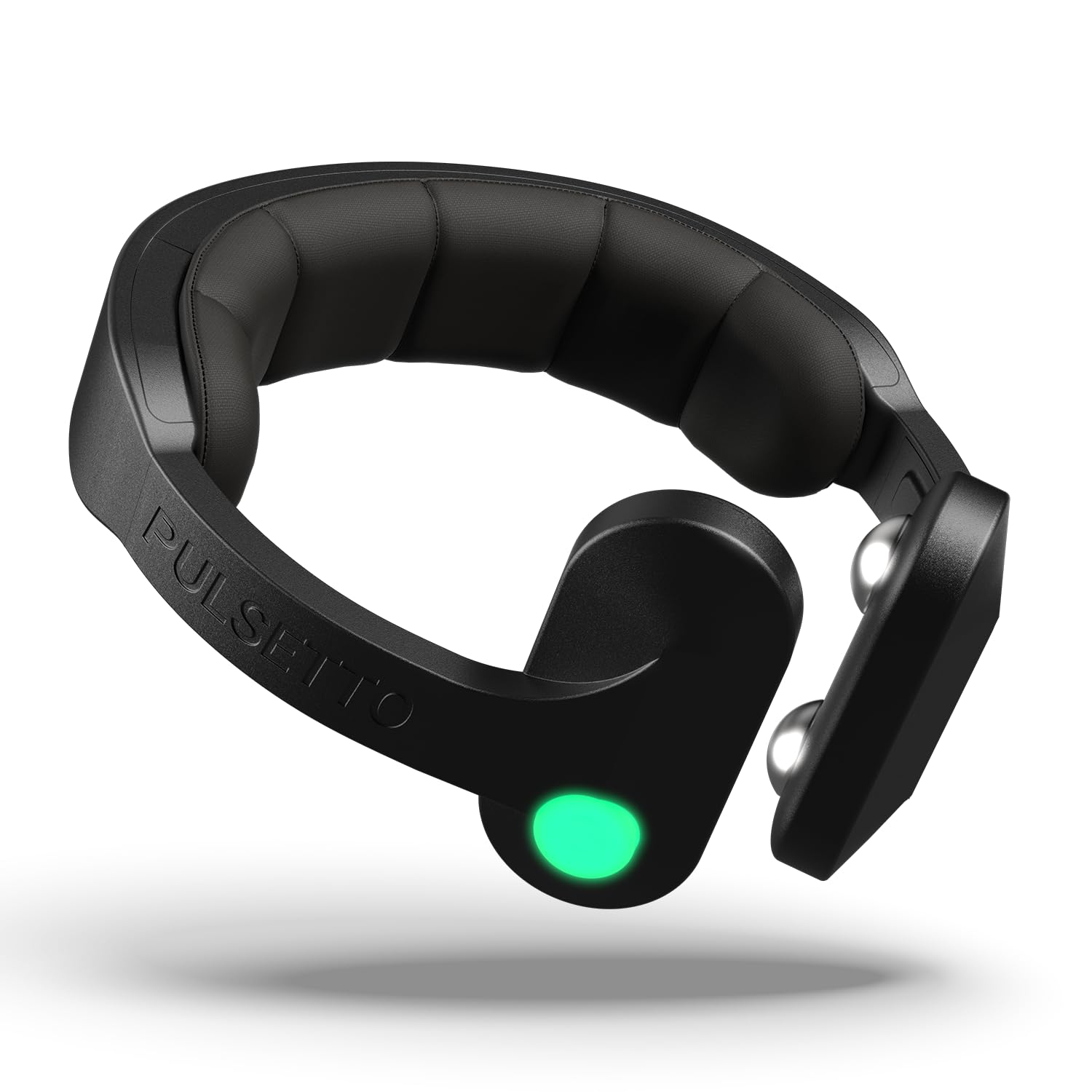 Pulsetto FIT wearable on the wrist for instant calm and focus.