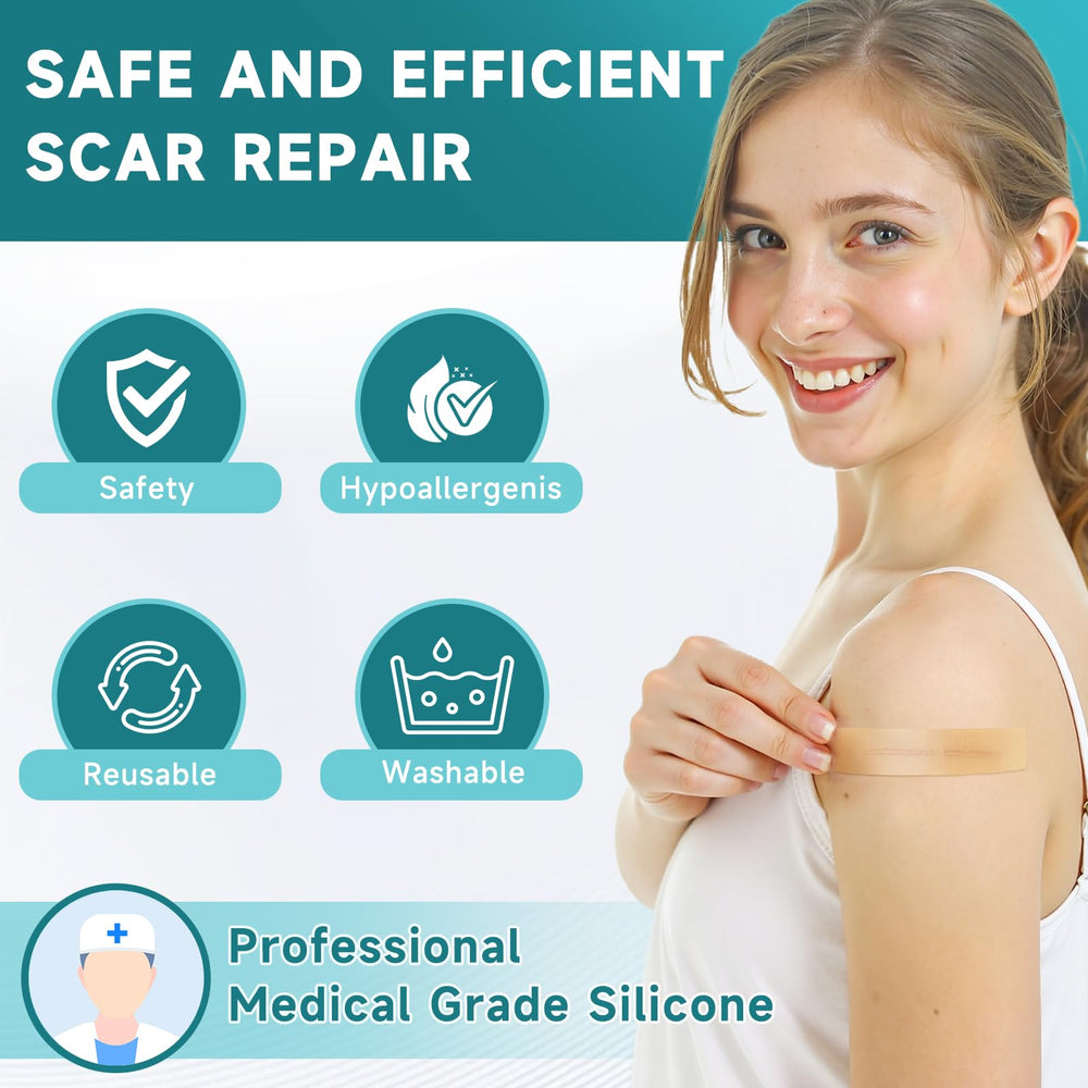 Pumkot silicone scar sheets washable care, reusable and flexible for ongoing use