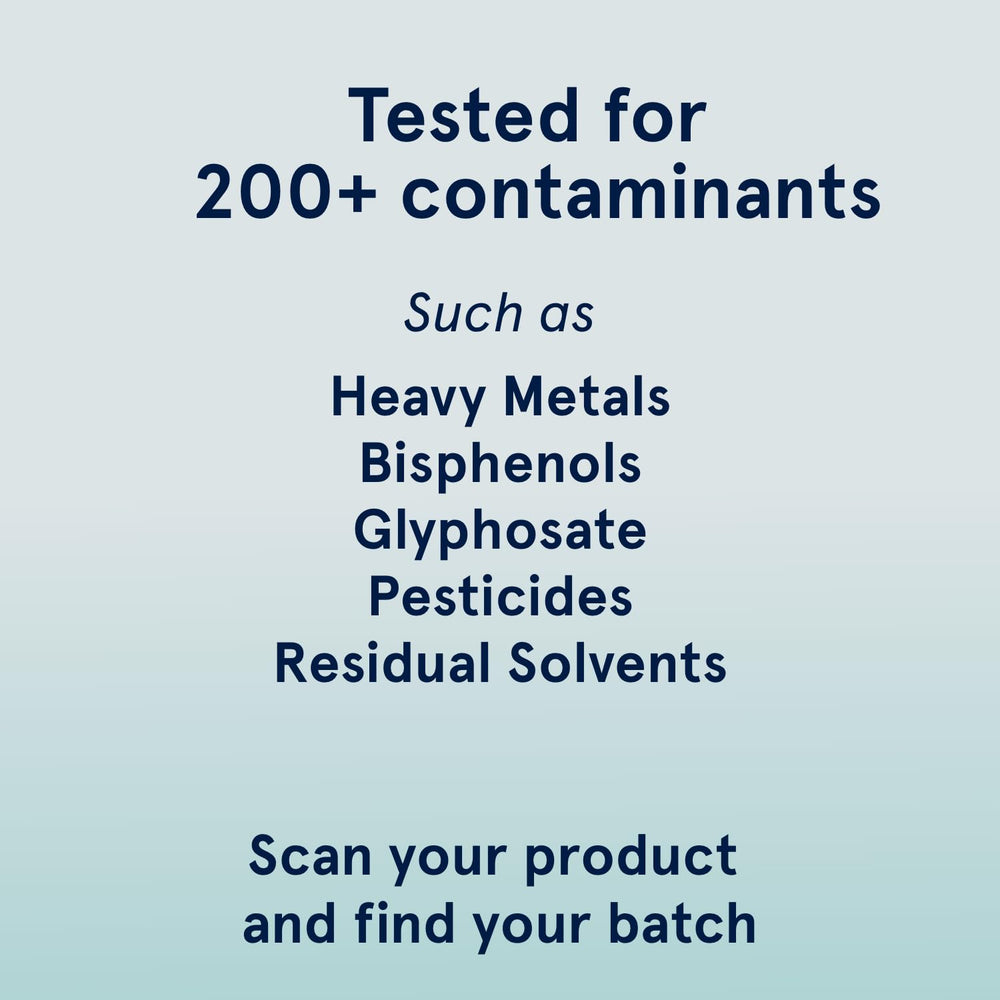 The Clean Label Project seal on pack, verified purity and safety.